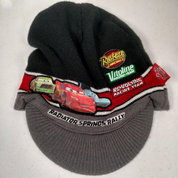 Disney Pixar Cars Beanie Hat Knit Cap Kids 4-16 Radiator Springs Rally Movie - Picture 13 of 16